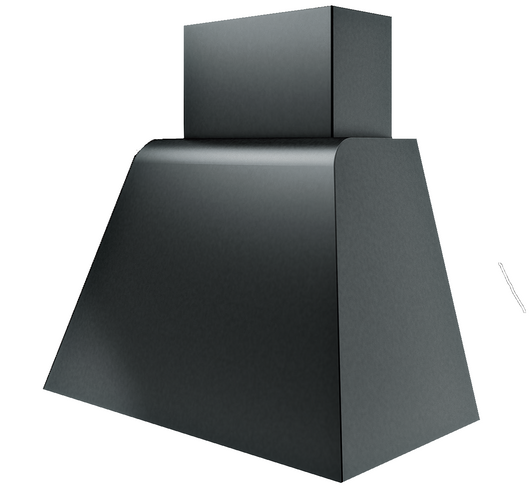 Cappa aspirante BRIO METAL in acciaio inox brunito cm 140