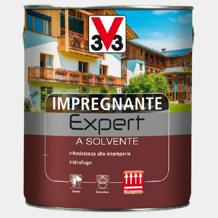 Impregnante Expert Solvente 2,5 Noce Douglas per Proteggere e Valorizzare il Legno Esterno