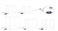 Cubo microled 55x55x55h, 45x45x45h, 35x35x35h, 30x30x30h, 25x25x25h in plastica