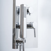 Parete attrezzata Trend inox lucido