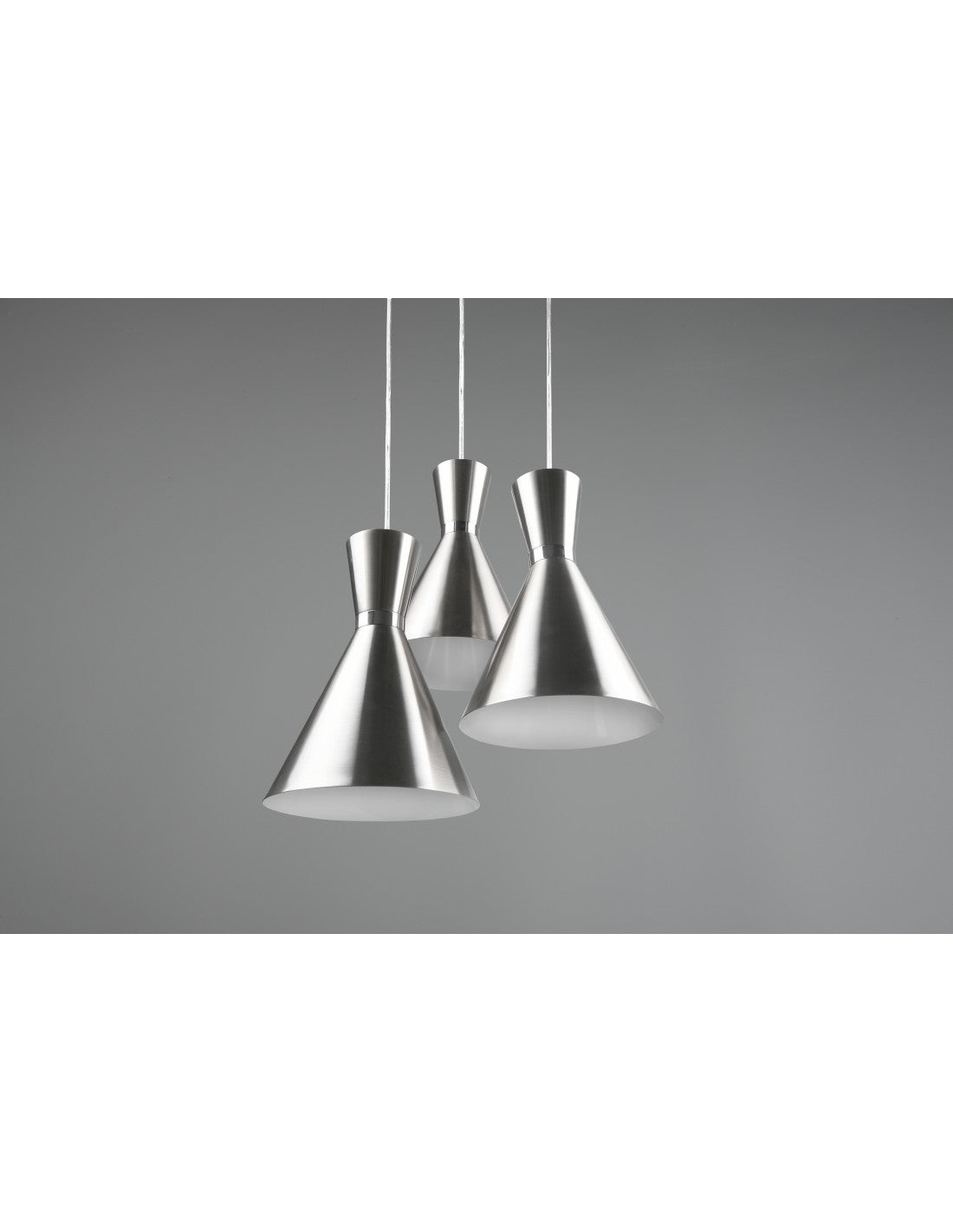 Sospensione Rotonda Enzo 3xE27 Nero Opaco Trio Lighting