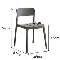 Sedia diaspro polipropilene 46x51x74 cm bianco