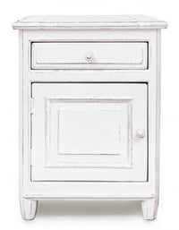 Comodino rustico Colette 1 anta e 1 cassetto sx