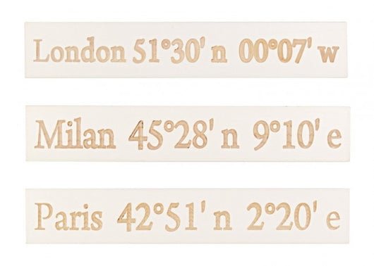 3x Decorazione Parete Cardinal Bianco Ass3