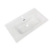 Lavabo da appoggio 81x46.5x14 cm bianco