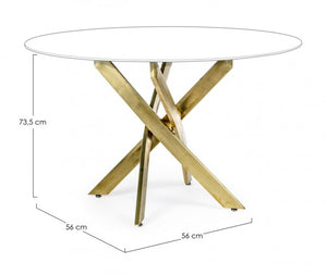 Base tavolo oro D120 x 56a x 56b x 73.5h