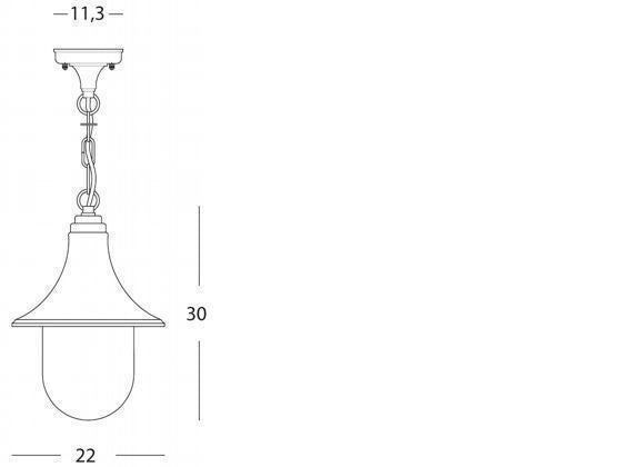 Sospensione E27  linea zoe  nero