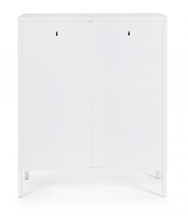 Credenza bianca 40x80x101,5h in acciaio