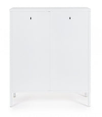 Credenza bianca 40x80x101,5h in acciaio