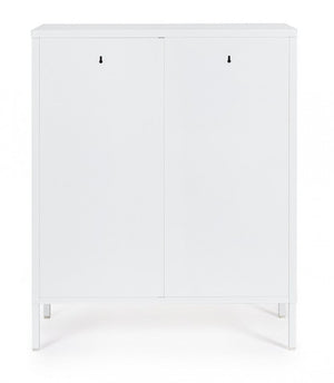 Credenza bianca 40x80x101,5h in acciaio