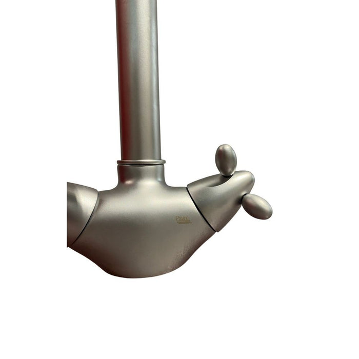 Miscelatore da cucina bicomando satinato Paini Trixi 75CN572 30x18x5 cm