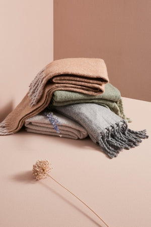 4x Coperta Wilton cammello 127x152