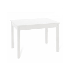 Tavolo pranzo allungabile interamente legno nobilitato cm 90x160-200 bianco
