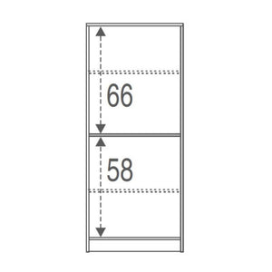 Armadio multiuso due ante Bianco 62x34x h147 cm