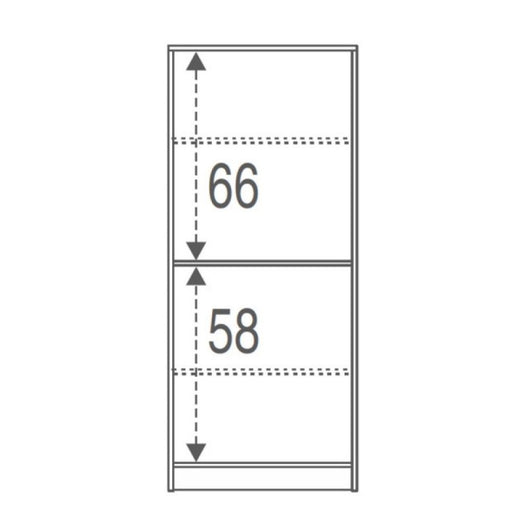 Armadio multiuso due ante Bianco 62x34x h147 cm