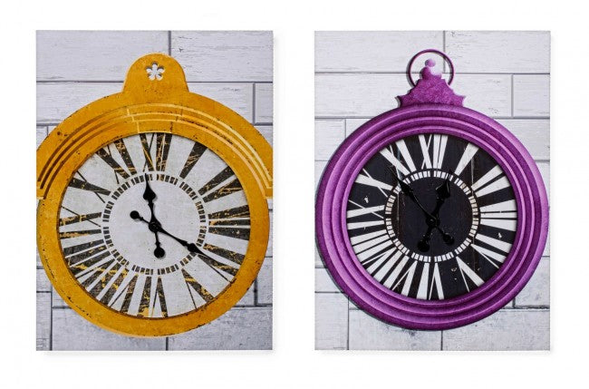 4x Orologio Parete S-Tela Ass2 50X70
