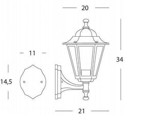 Applique Piccola In Alto  linea kayak  nero