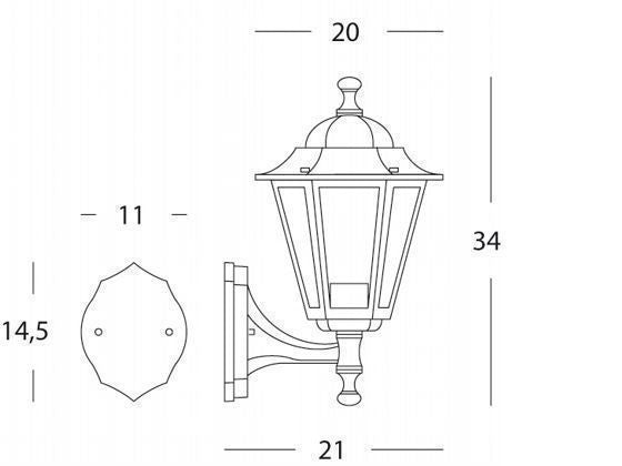 Applique Piccola In Alto  linea kayak  nero
