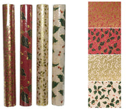 Tessuto decorativo foglia oro-ciliegio 200x35 cm