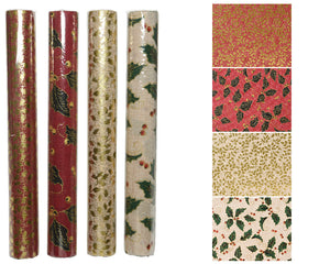 Tessuto decorativo foglia oro-ciliegio 200x35 cm