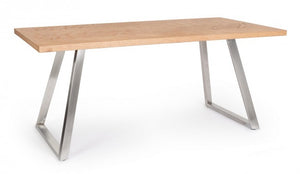 Tavolo 180x90 in legno e acciaio