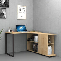 Scrivania con libreria reversibile Rovere OSLO 120x60x h74 cm(OSLORO)