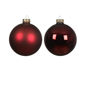 Box 4 Palline Vt luc/opac Sangue di bue d10cm