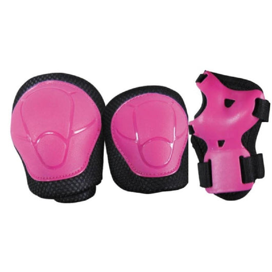 Set di protezioni KIDS fucsia (ginocchiere, gomitiere e parapolsi