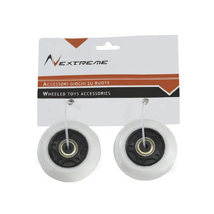 Coppia ruote bianche  70MM PU con cuscinetti ABEC7 e luce bianca di