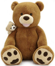 PTS-Maggie orso peluche con cucciolo-130 cm