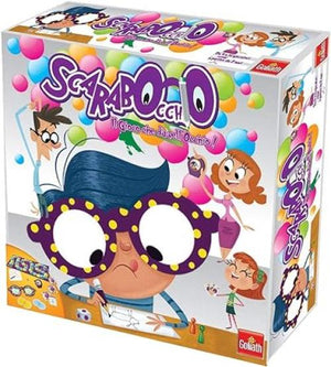 Scarabocchio il Gioco che Da nell`Occhio, Gioco da Tavolo per Disegnare, con Occhiali Speciali, Bambini e Bambine dai 7