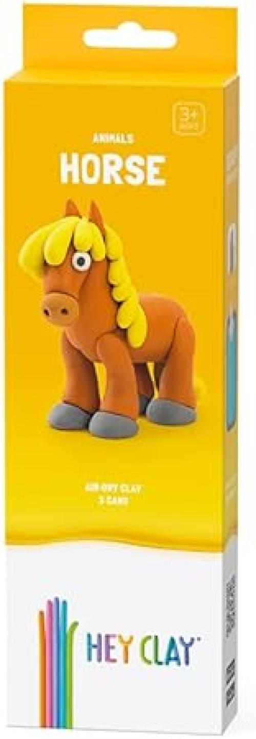 Hey Clay Horse, pasta modellabile small set Cavallo. Argilla da Modellare per Bambini in confezione piccola da 1 soggett