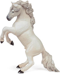 Papo -Dipinta a mano- figurina-Cavalli, puledri e pony-Cavallo imbizzarrito bianco-51521-Collezione -Adatto a bambini e