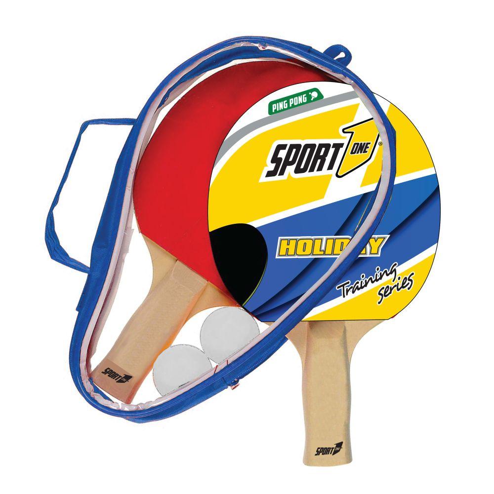 SET PING PONG `HOLIDAY`, 2 racchette e 2 palline