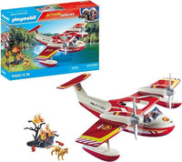 Playmobil Action Heroes 71463 Idrovolante dei pompieri, missioni eroiche di soccorso, con un vigile del fuoco, giochi di