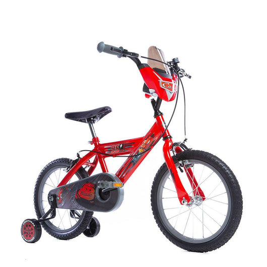 Bicicletta per Bambini 16 Pollici Cars SFERA con Rotelle - Bicicletta a Tema Lightning McQueen