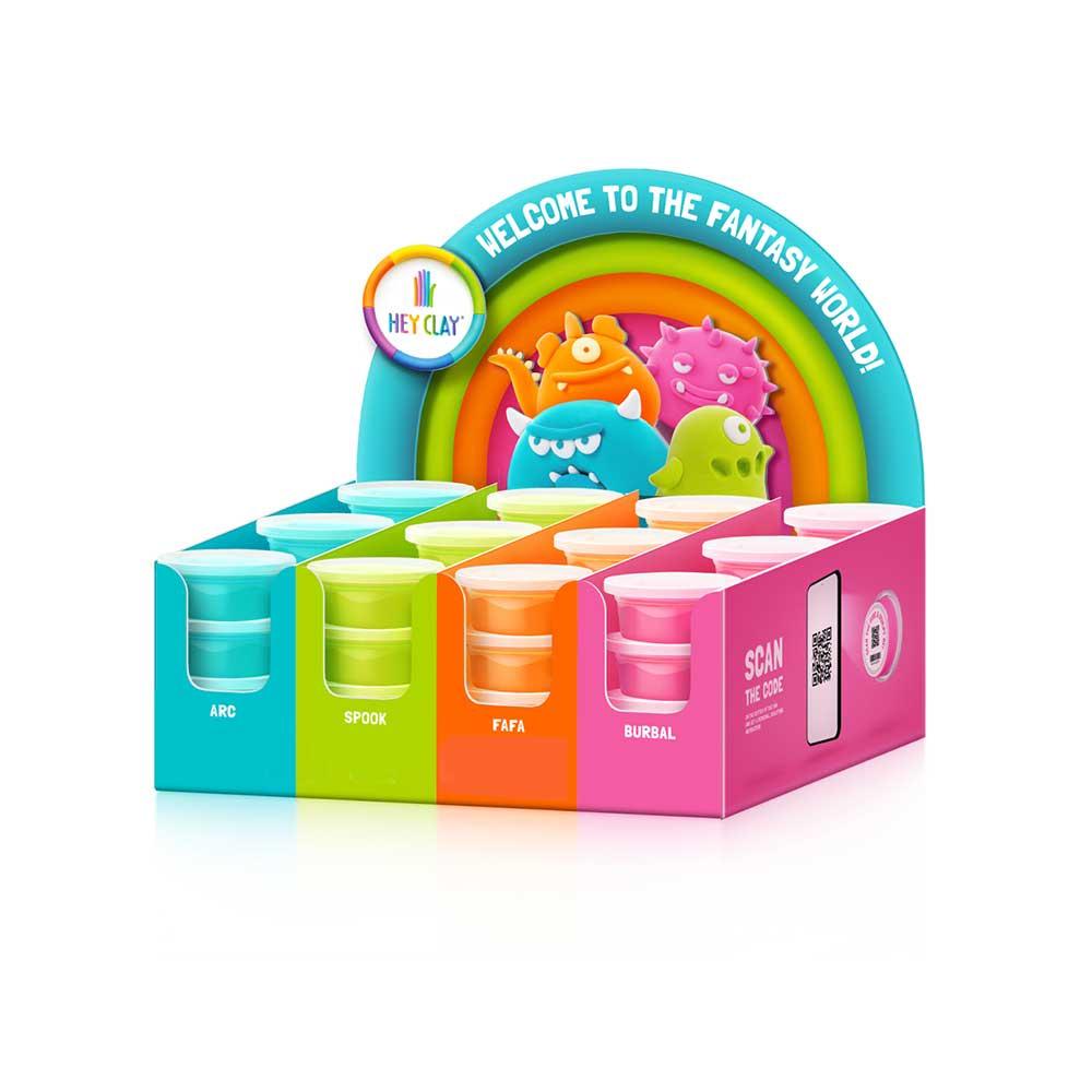 HEY CLAY`DISPLAY MIX COLORS`36PZ