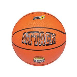 PALLONE BASKET `ATTACK` intelaiatura interna in nylon, misura 7