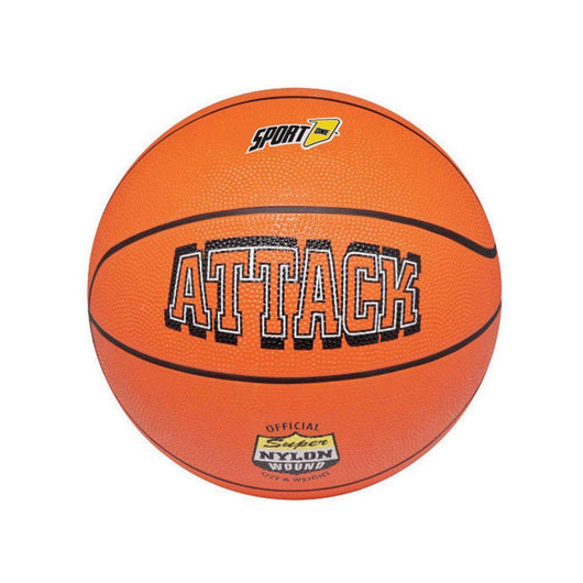 PALLONE BASKET `ATTACK` intelaiatura interna in nylon, misura 7