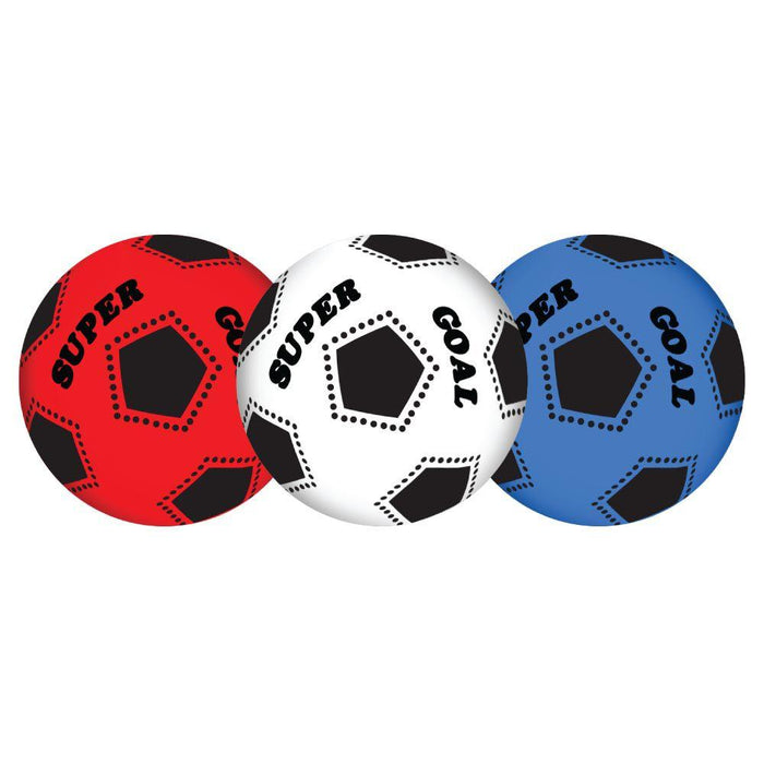 PALLONE `SUPER GOAL` in PVC, 3 colori