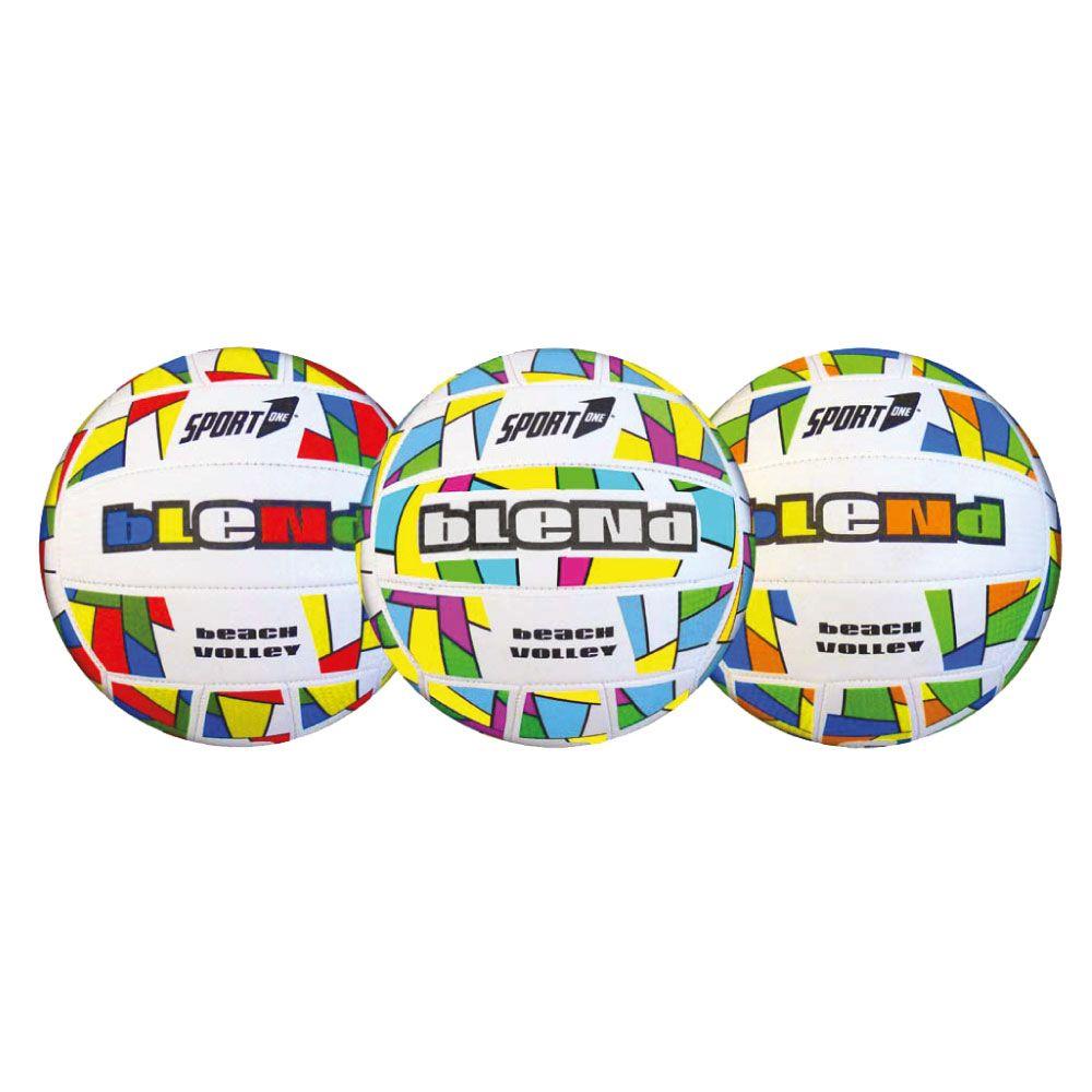 PALLONE BEACH VOLLEY `BLEND` in cuoio sintetico cucito, misura 5
