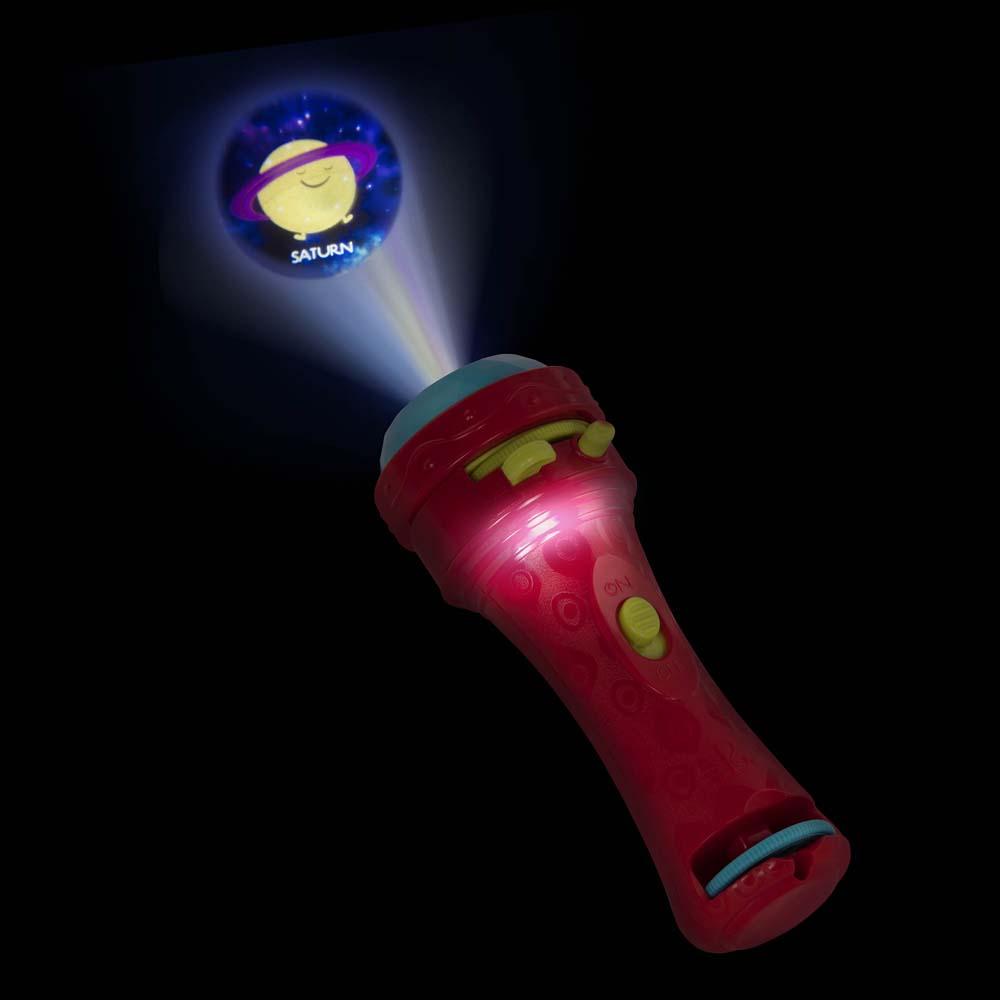 B. Toys - Projector Flashlight - Red, Close Box