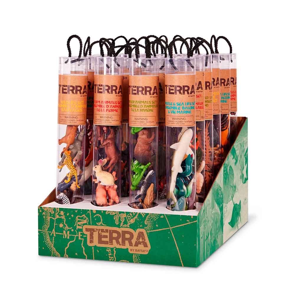 Terra - Animals in 12a? Tubes Assortment - Display da 24 pz.