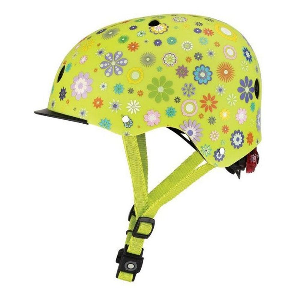 Globber - Helmet Elite Light XS/S (48-53 cm Lime Green Flowers