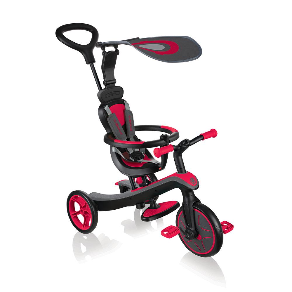 Globber - Xplorer Trike 4 in 1 - Red