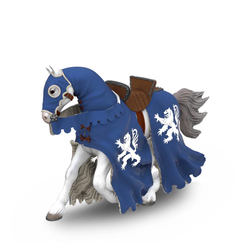 Papo - Horse of Blue knight with spear