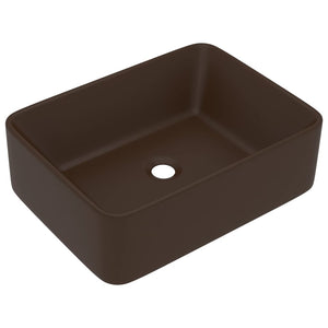 Lavabo Luxury 41 x 30 x 12 cm ceramica testa di moro opaca 02_0002792