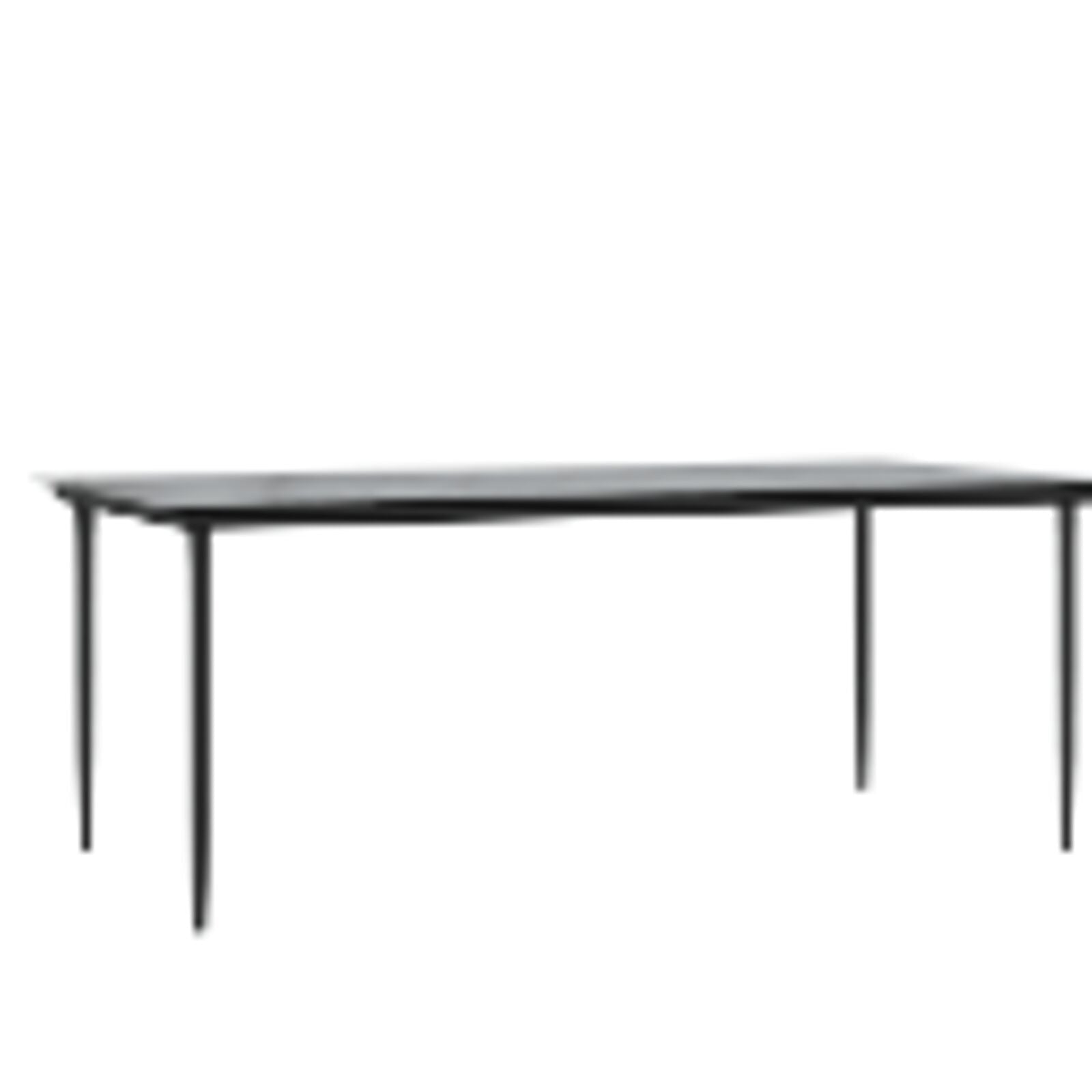 Tavoli da Esterno  Nero Metallo Grande Robusto Tavolo da Esterno 42003297