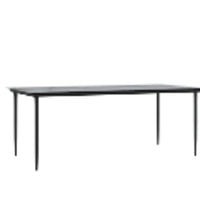 Tavoli da Esterno  Nero Metallo Grande Robusto Tavolo da Esterno 42003297