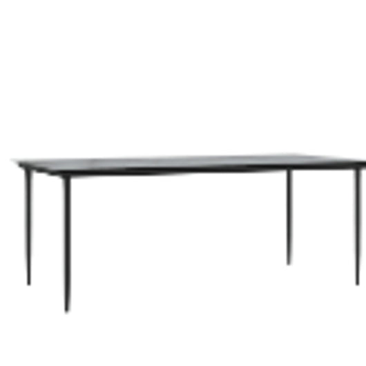 Tavoli da Esterno  Nero Metallo Grande Robusto Tavolo da Esterno 42003297